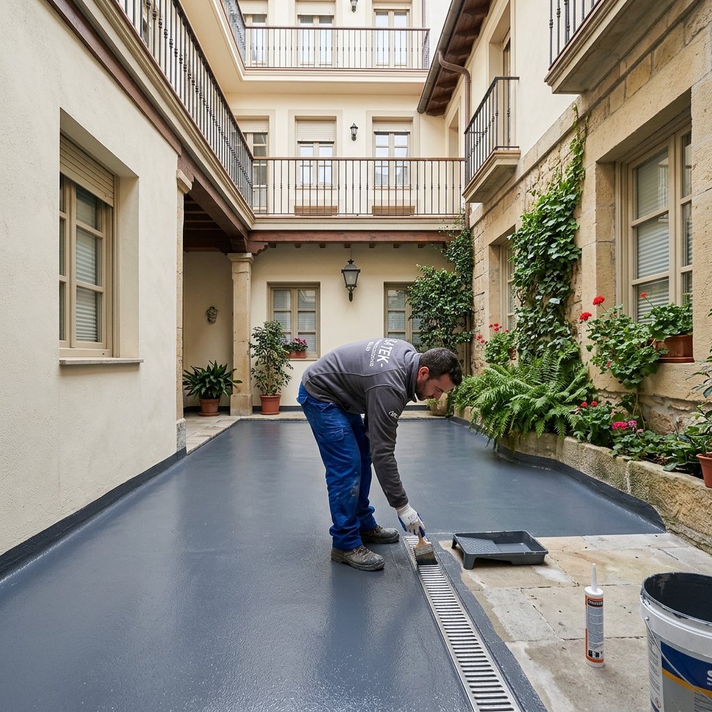 Impermeabilización de Patios Interiores en Bilbao